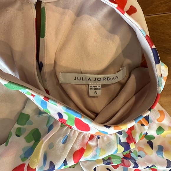 Julia Jordan Abstract Polka Dot Mocked Neck Halter Dress size 6 - Picture 6 of 8